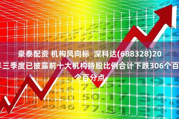 豪泰配资 机构风向标  深科达(688328)2025年三季度已披露前十大机构持股比例合计下跌306个百分点